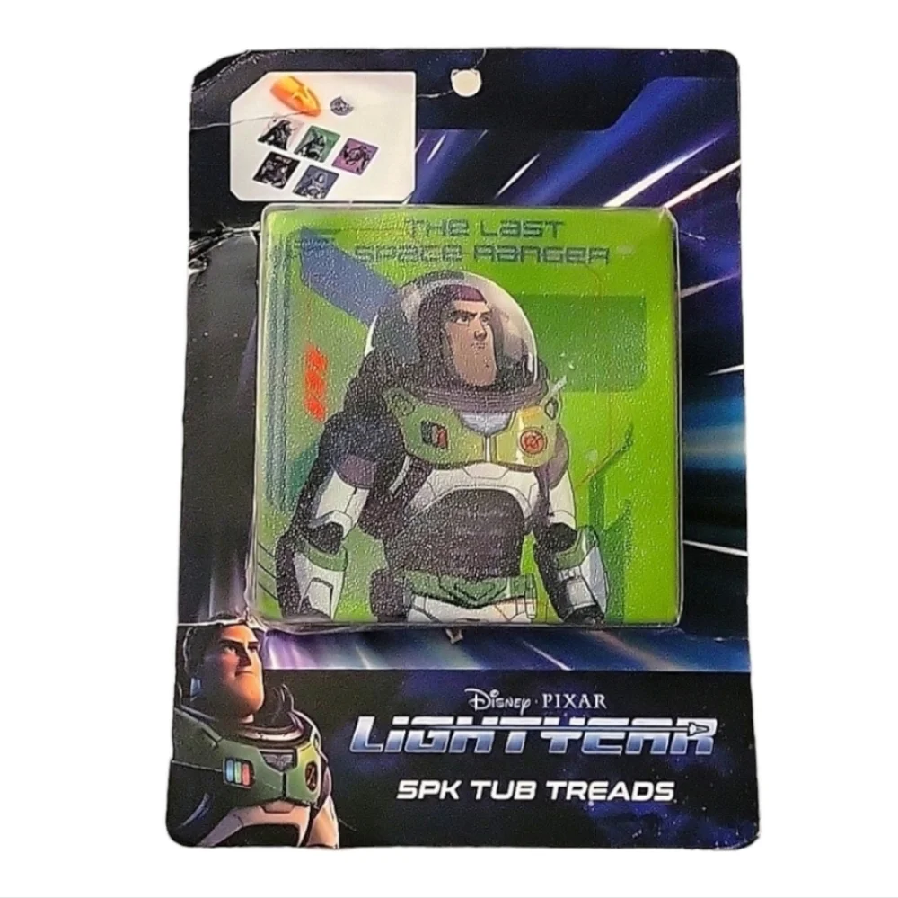 NEW Disney Pixar Buzz Lightyear Anti-Slip Safety Tub Treads - Set of 5 Designs